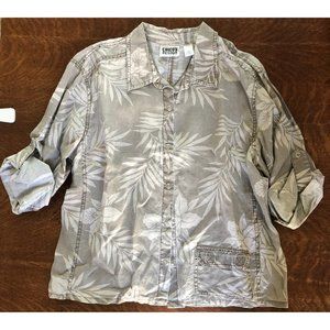 Chico's Design 100% Linen Women Size 2